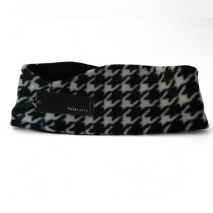 Relativity Monochrome Houndstooth Headband